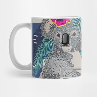 Cute koala with boombox Mug